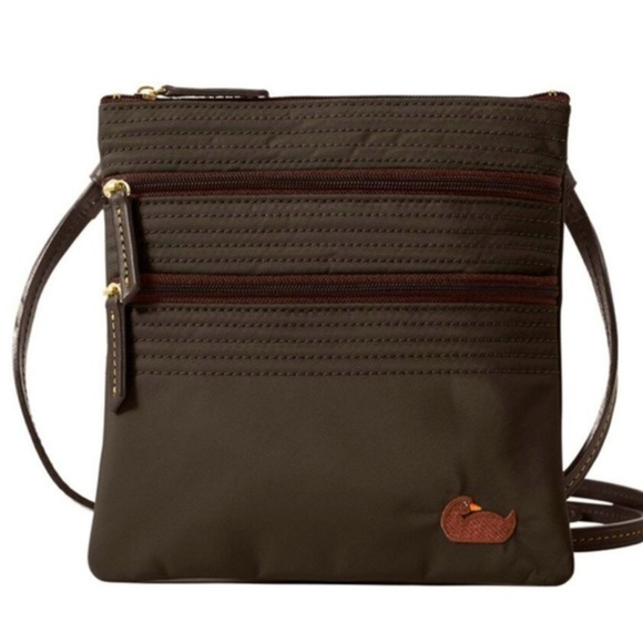Dooney & Bourke Cross body bag Purse Nylon Tripple Zip North South - Picture 3 of 9
